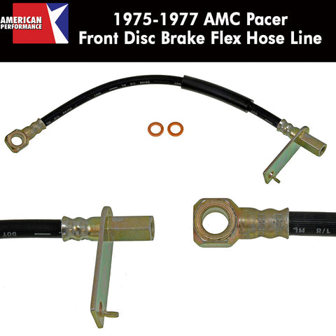 Disc Brake Hose, Front, 1975-1977 AMC Pacer - AMC Lives