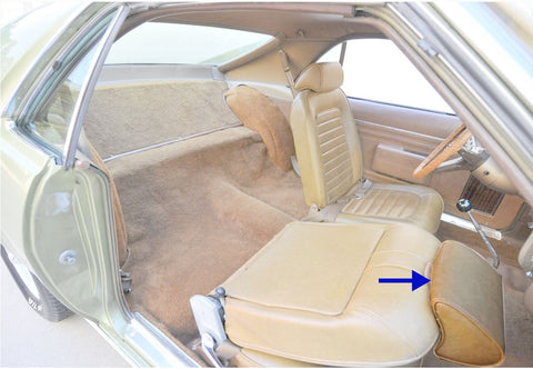 Headrest Covers, 1968 AMC AMX, Javelin (6 Styles) - Drop ships in approx. 1-3 months