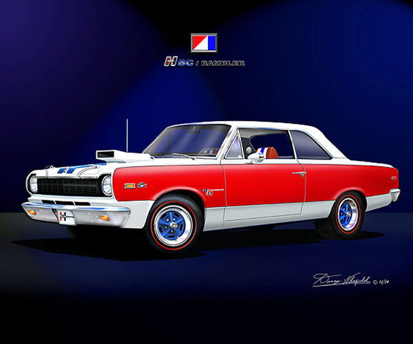 Fine Art Print, 1969 AMC Hurst S/C Rambler Scrambler, 16