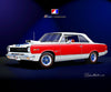 Fine Art Print, 1969 AMC Hurst S/C Rambler Scrambler, 16"x20", By Danny Whitfield (A & B Color Schemes) - AMC Lives