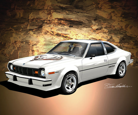 Fine Art Print, 1977 AMC Hornet AMX, 16"x20", By Danny Whitfield (9 Body Colors) - Drop ships in approx. 3-4 weeks
