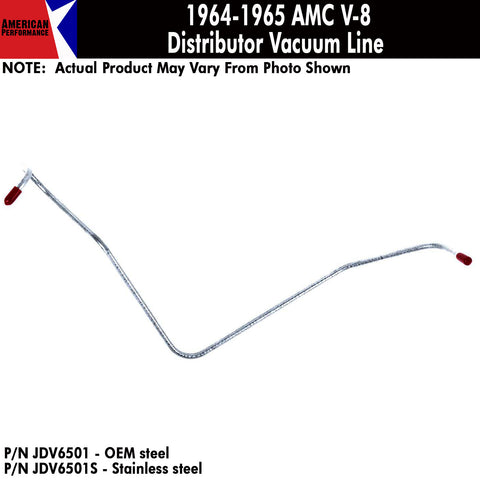 Vacuum Line, Distributor, V-8, 1964-65 Rambler (OE Steel or Stainless) - AMC Lives