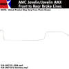 Front To Rear Brake Line, 1971-74 AMC Javelin, Javelin AMX (OE Steel or Stainless) - AMC Lives