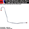 Fuel Line, Fuel Pump To Carburetor, V-8 w/4 Barrel & Electric Wipers, 1965-66 Rambler (OE Steel or Stainless) - AMC Lives