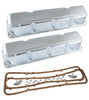 Valve Cover Kit, Chrome Steel, No Logo, 1966-91 AMC, Jeep w/V-8 - American Performance Products, Co. 