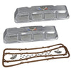 Valve Cover Kit, 390, Finned Polished Aluminum, 1968-70 AMC, Jeep w/V-8 - American Performance Products, Inc.