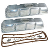 Valve Cover Kit, Javelin, Finned Polished Aluminum, 1968-74 AMC Javelin, Javelin AMX w/V-8 - American Performance Products, Inc.