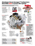 Carburetor, Holley 670 CFM Street Avenger Aluminum, Vacuum Secondaries & Electric Choke, 1966-91 AMC, Rambler, Jeep