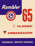 Technical Service Manual, Factory Authorized Reproduction, 1965 Rambler Ambassador, Classic - Drop ships in approximately 1-2 weeks