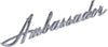 Grille Emblem, "Ambassador"Script, 7" & 8" Sizes, 1969 AMC Ambassador (1 Required) - American Performance Products, Inc.