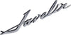 Fender, Hood, Quarter Panel Emblem, "Javelin" Script, 1968-74 AMC Javelin (Choose Size) - American Performance Products, Inc.