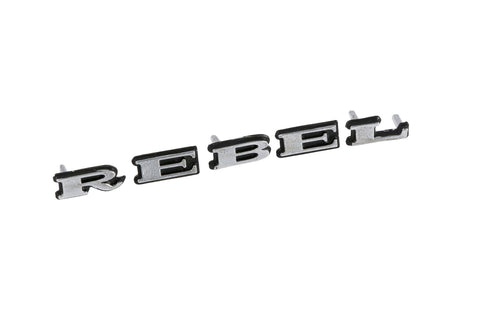 Fender Emblem, "Rebel" Rebel, 1.5" x .5" Large, 1966-68 AMC Rebel (2 Required) - American Performance Products, Inc.