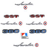 Emblem Kit, Complete Exterior, Late 1970 AMC Javelin SST 360 - AMC Lives