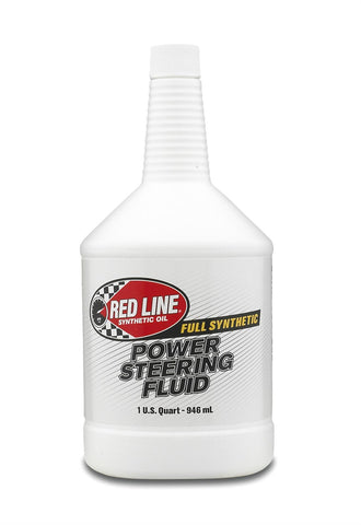 Power Steering Fluid, Red Line Synthetic, 1 Quart Bottle (1 Bottle Required)