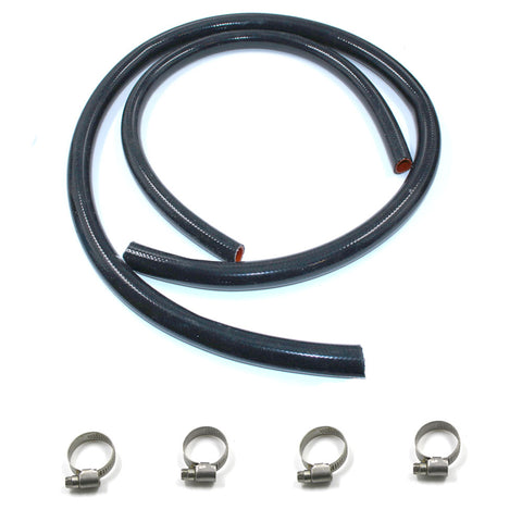 Heater Hose Kit, High Temp Silicone w/Smooth Inner Lining Stainless Clamps, 1966-82 AMC V-8 - Limited Lifetime Warranty